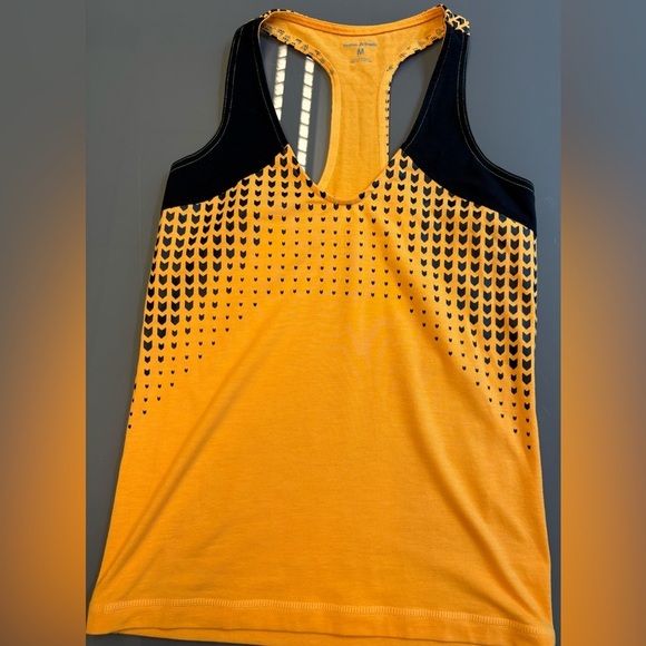 Reebok x Crossfit Orange Black Sleeveless Athletic Tank Top women's size Medium - Picture 1 of 5